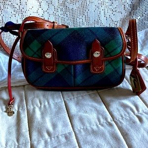DOONEY BOURKE CROSS BODY BAG in BLACK WATCH PATTERN